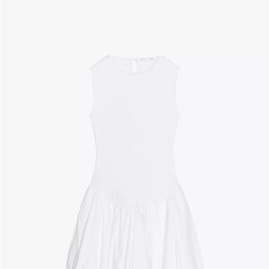 Zara White Sleeveless Mini Dress